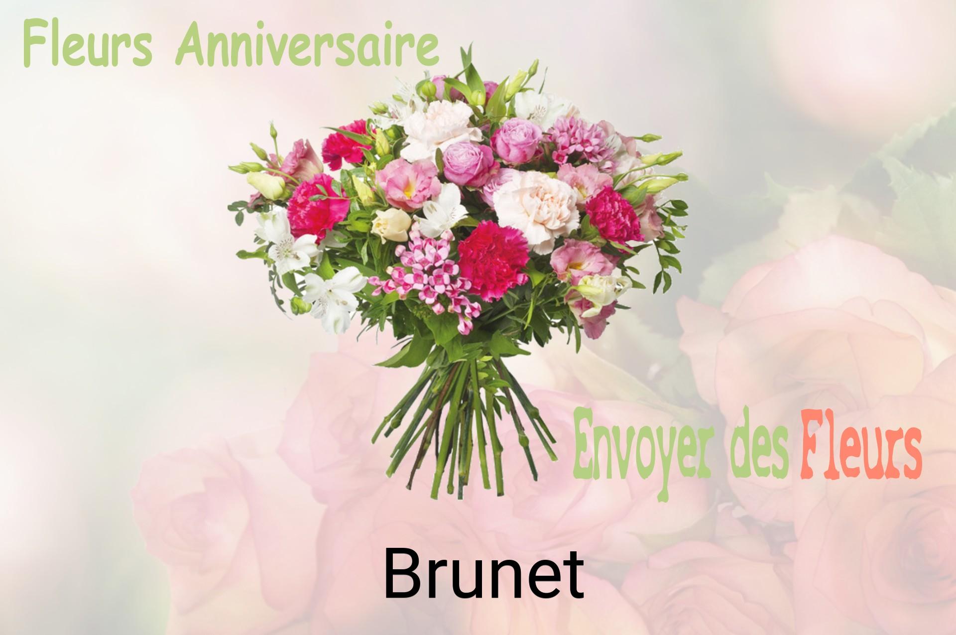 Bouquet de fleurs d’anniversaire livré à Brunet
